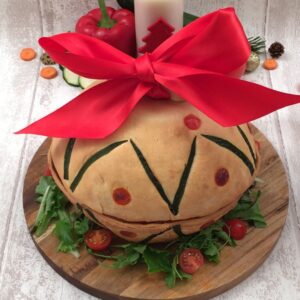 La boule de Noël pizza