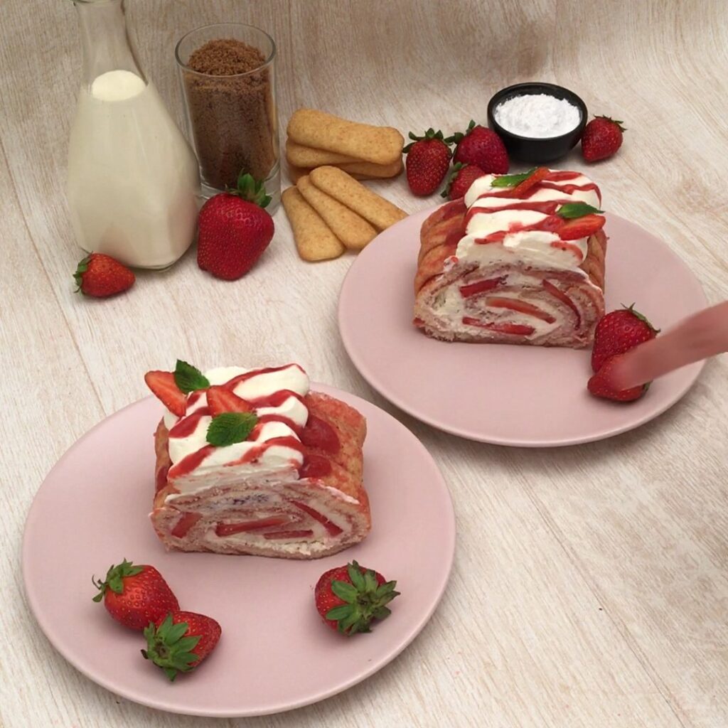Strawberry Cake Roll
