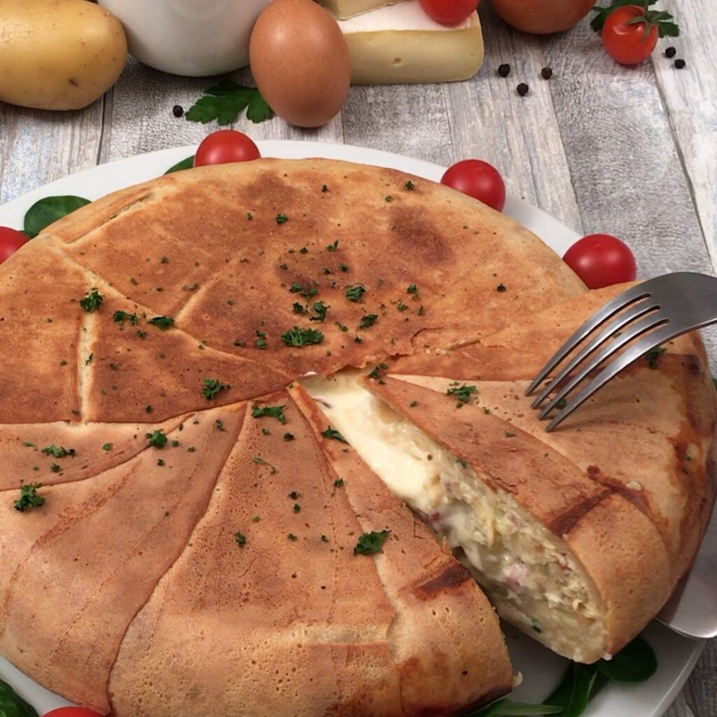 La crêpe omelette au cœur fondant