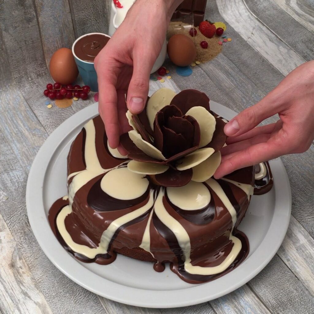 Flor de chocolate