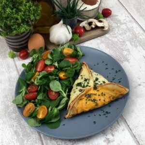 Los crepes samosas