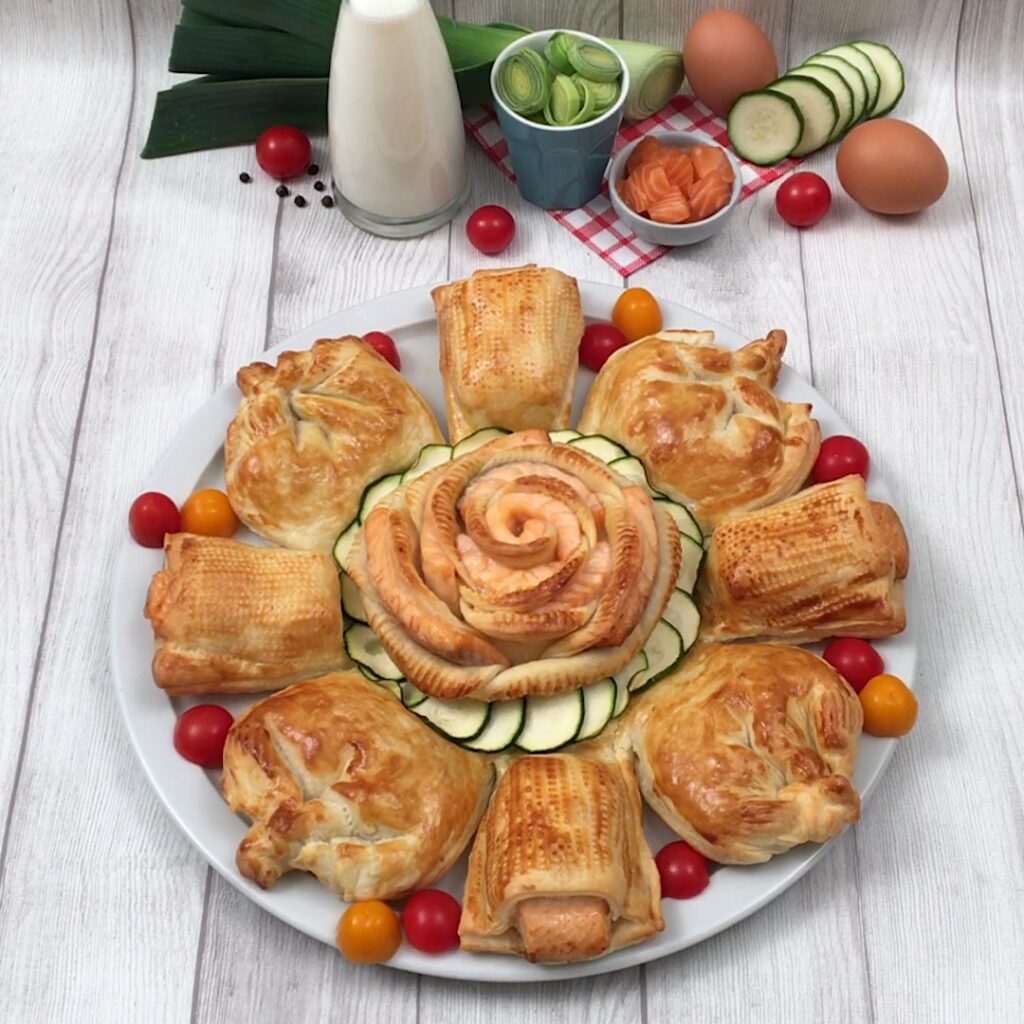 Tarte saumon poireaux