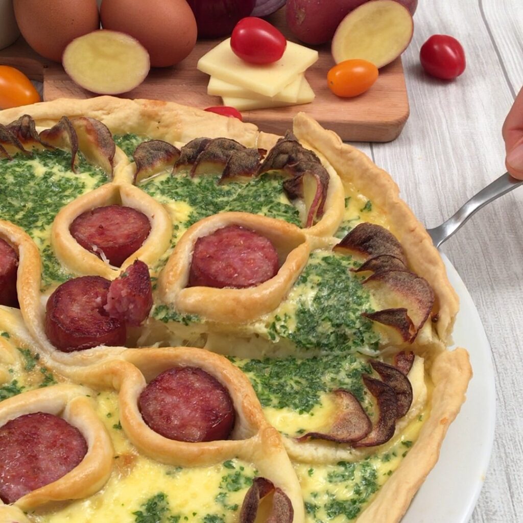 La quiche raclette