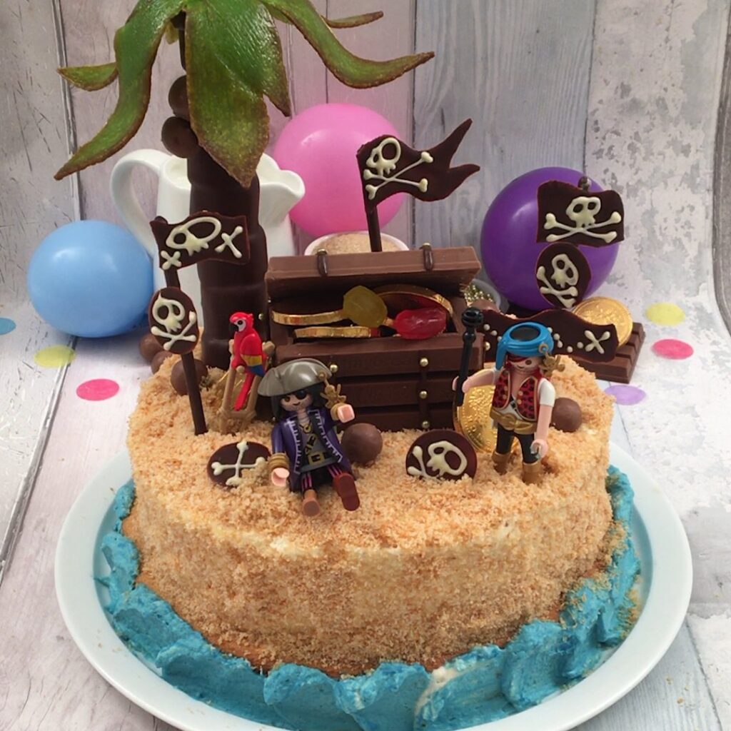 Le gâteau île au trésor