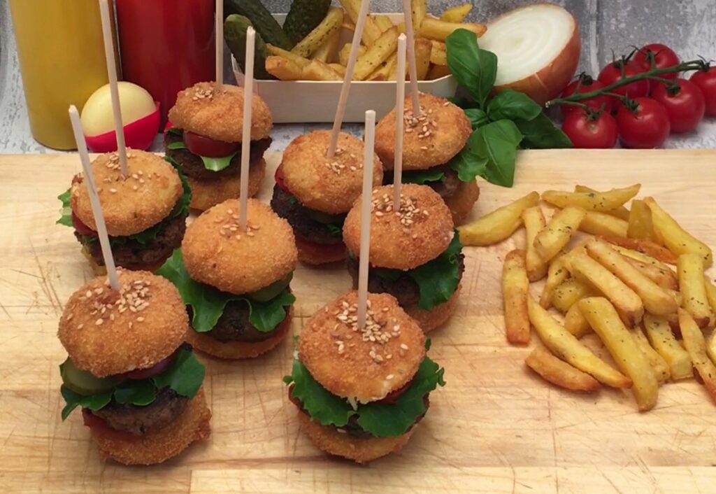 Mini burger Babybel
