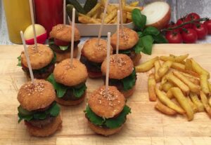 Mini burger Babybel