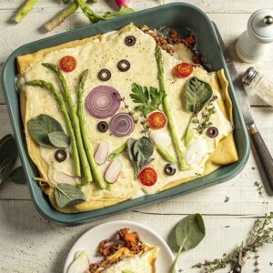 Tableau de crêpes bolognaise