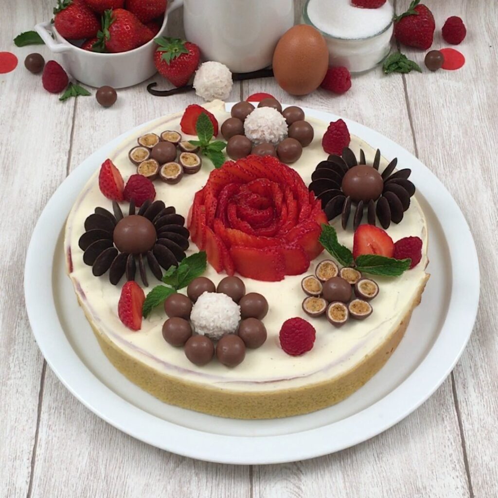 Vortice alla frutta e cioccolato