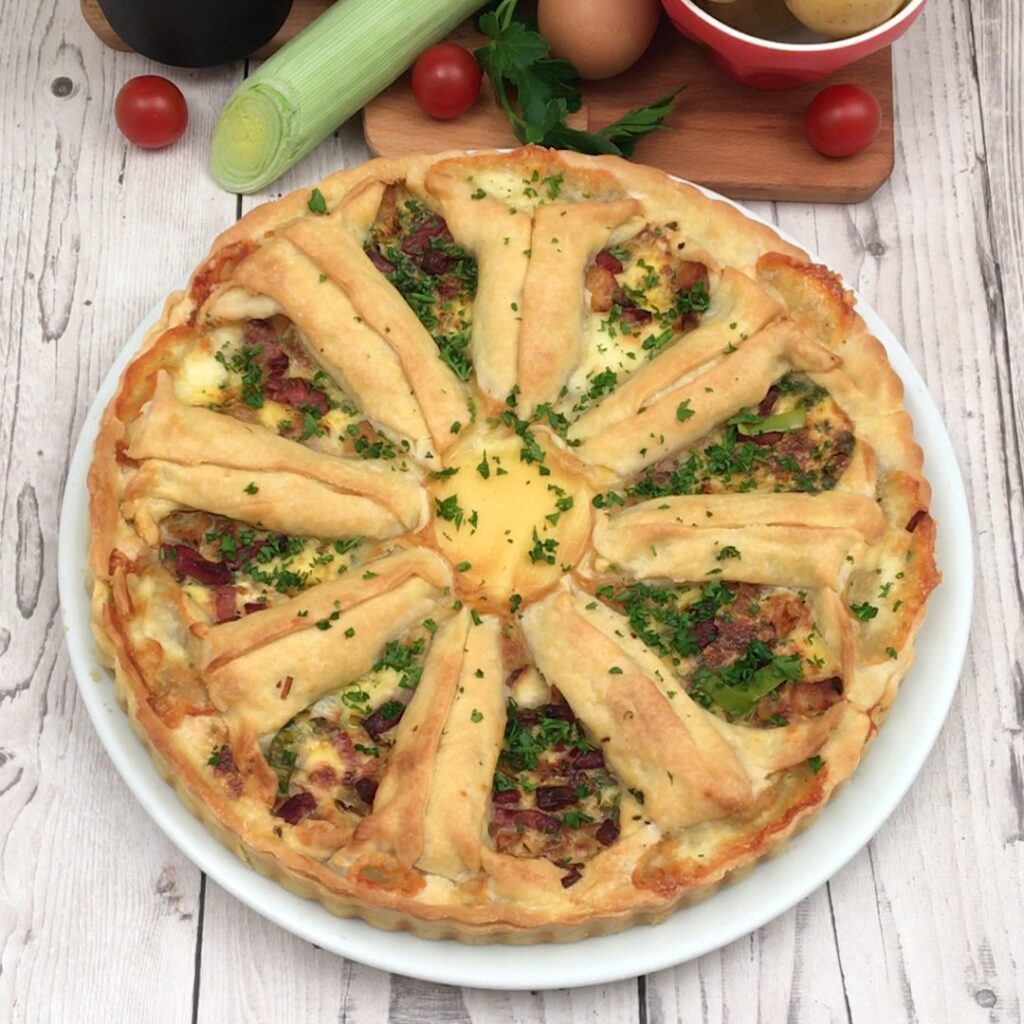 Floral Quiche