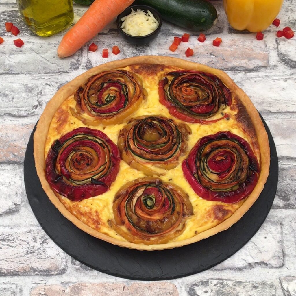Grilled Veggie Roses