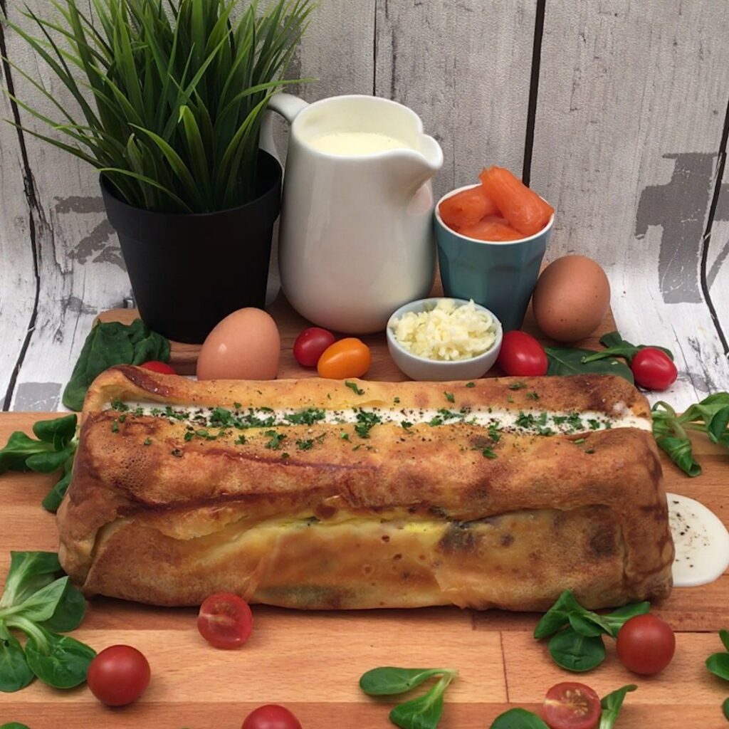 Salmon Crepe Casserole