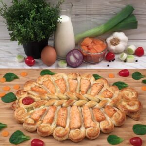 Tarta de salmón trenzado!