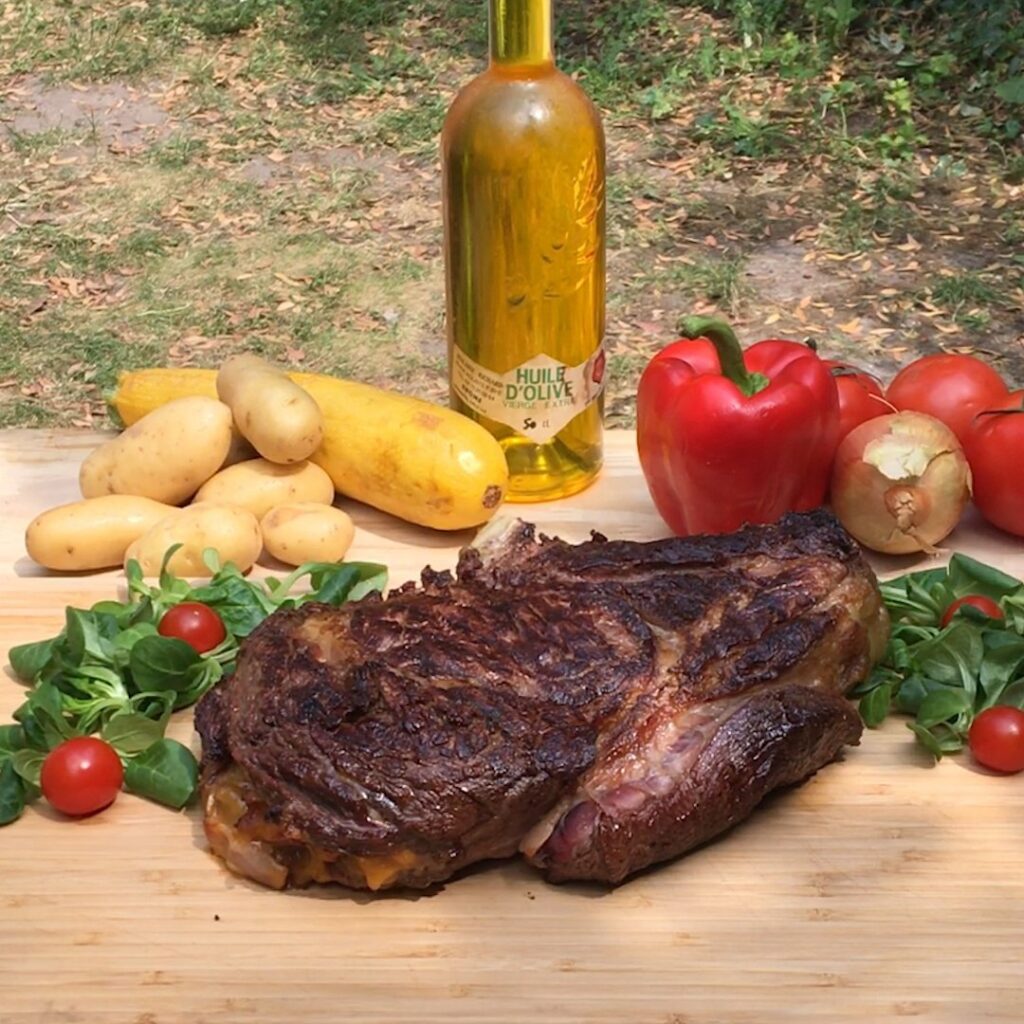 La côte de bœuf bacon cheddar