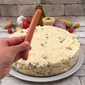 Kartoffelsalat mit Schinken-Schälchen Kartoffelsalat mit Schinken-Schälchen