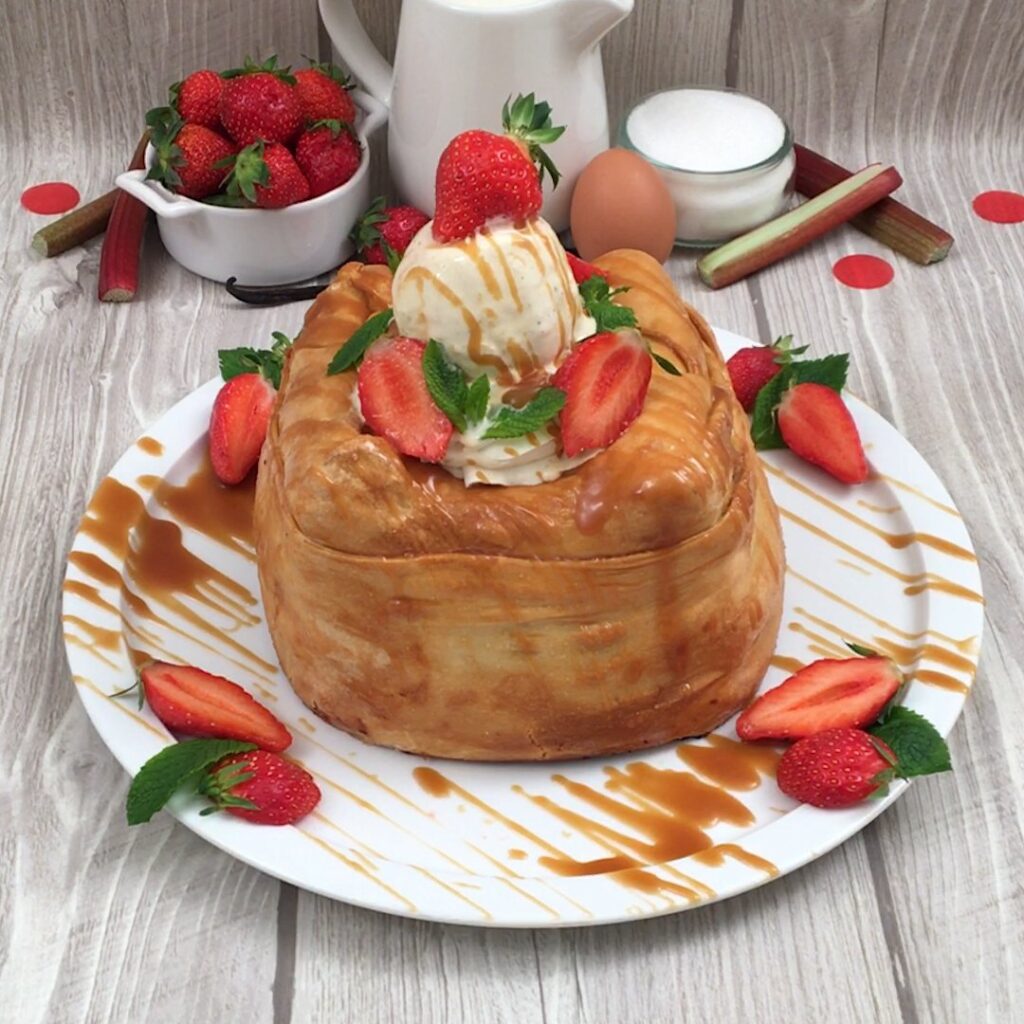 Frucht-Burg mit Cremefüllung
