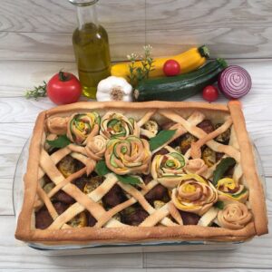 Tourte agneau courgettes
