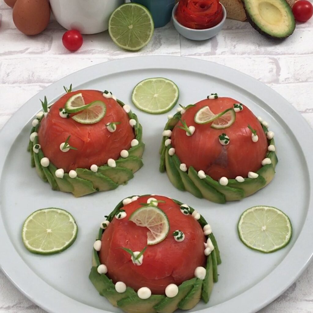 La déclinaison du dôme saumon avocat par Mégane