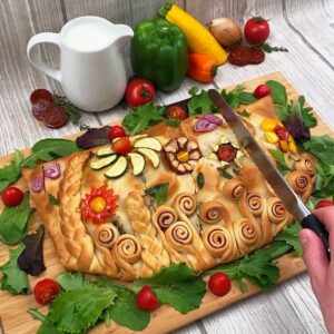 La pizza calzone del jardín!