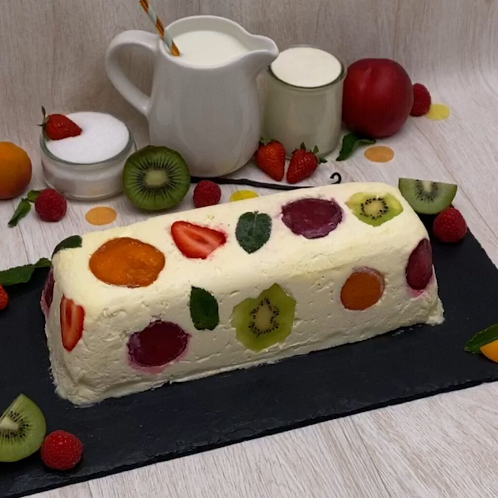 Glace panna cotta