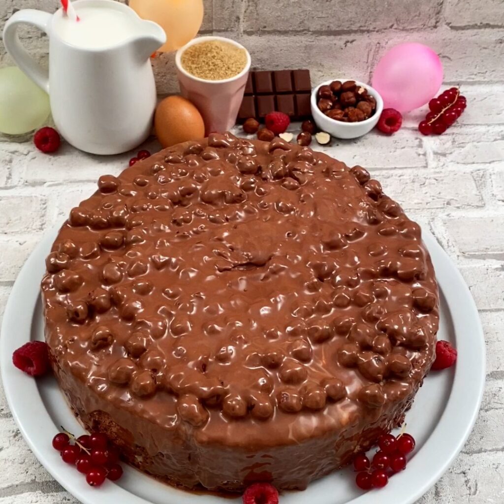 Roulé surprise au chocolat noisettes