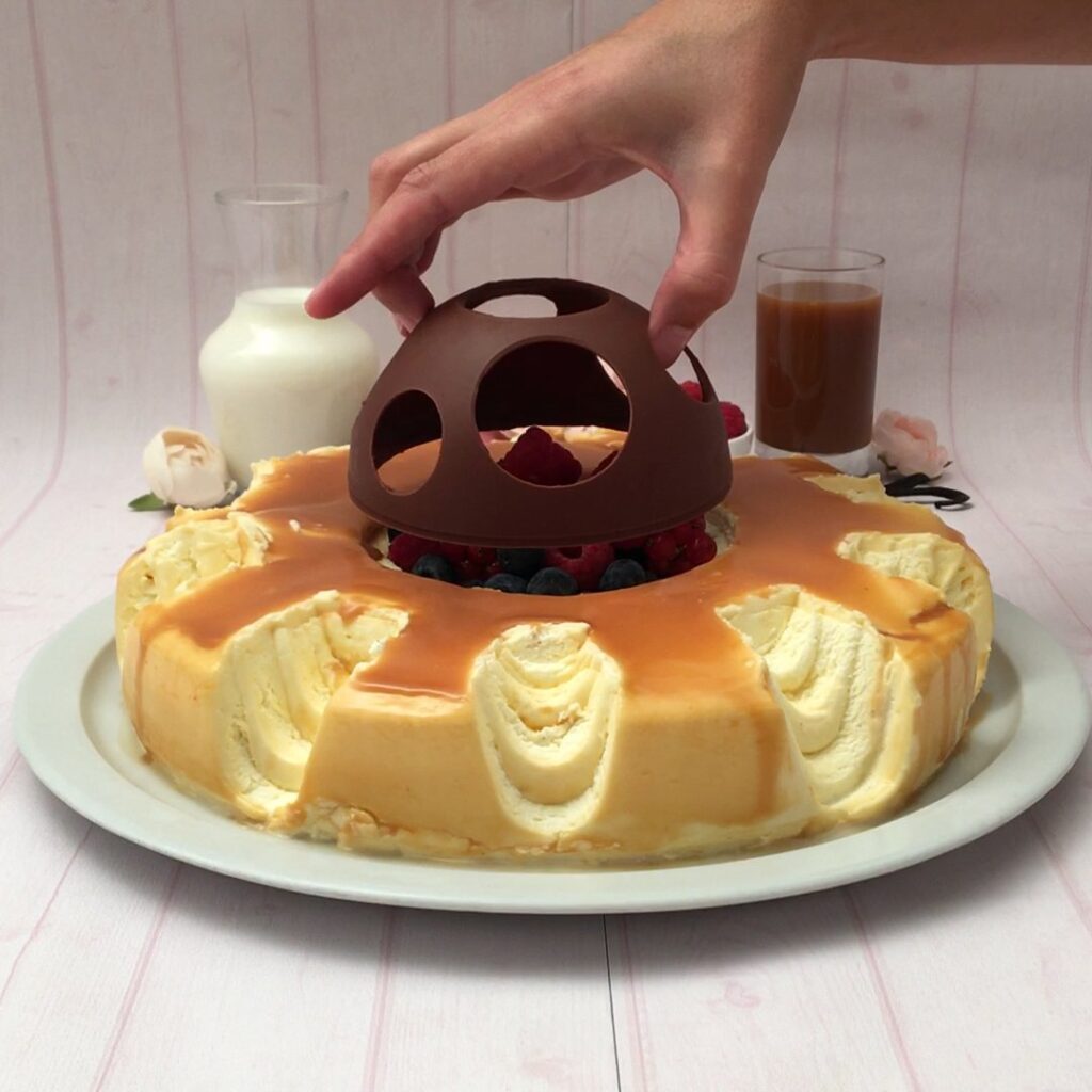 Gâteau glacé au caramel