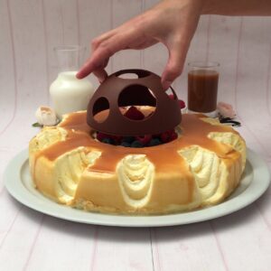 Gâteau glacé au caramel
