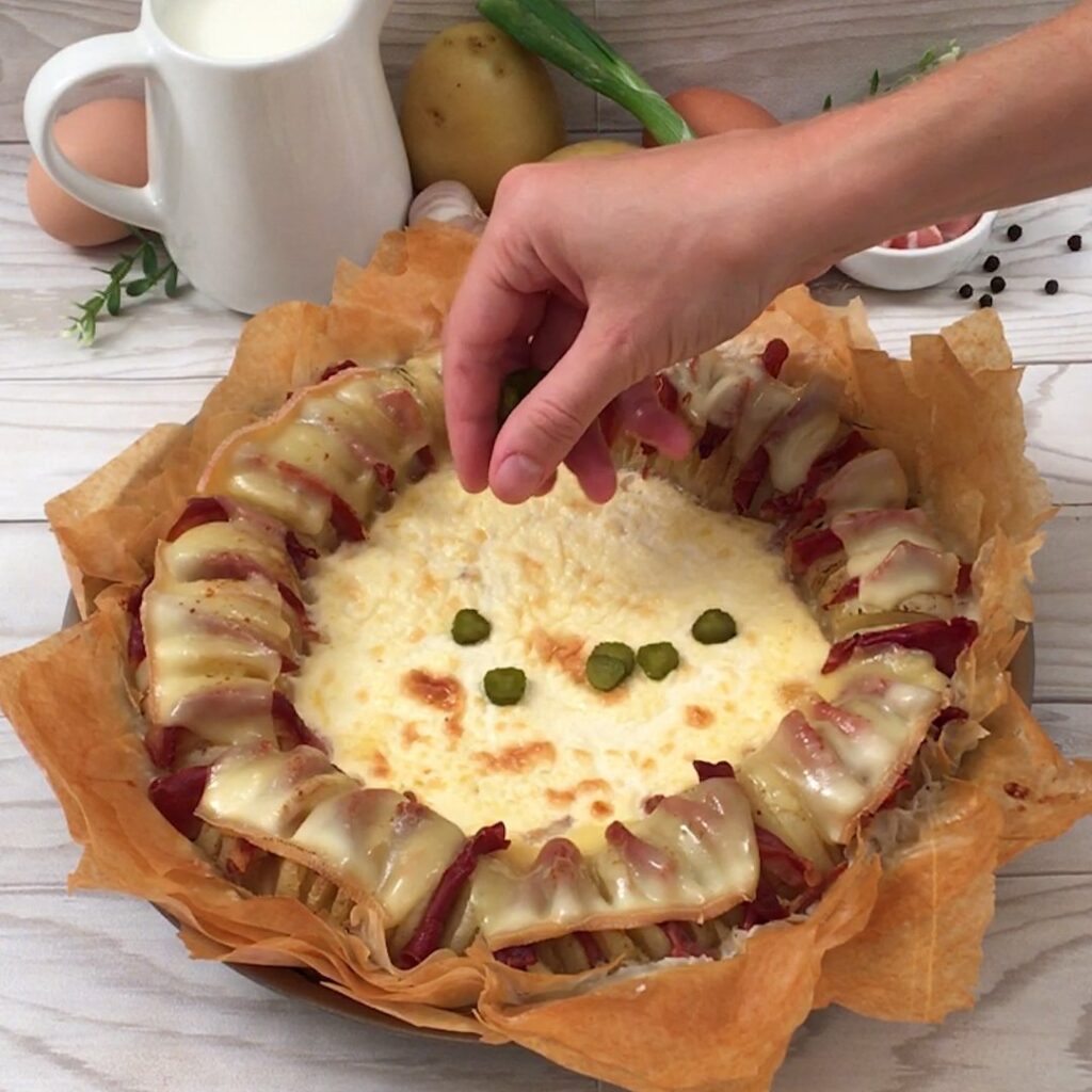 Quiche raclette croustillante