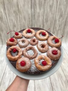 Caramel Apple Fritter Pie