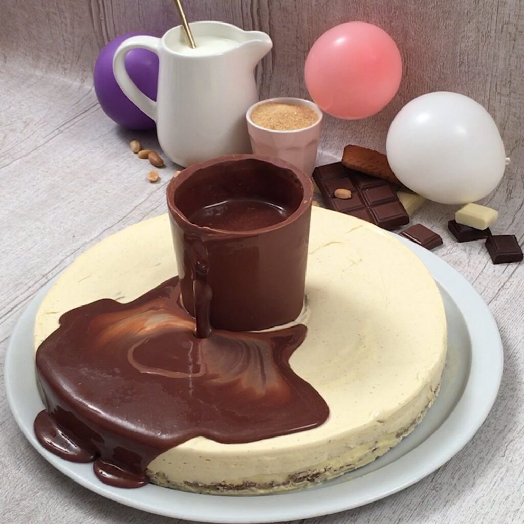 Pastel de helado de vainilla!