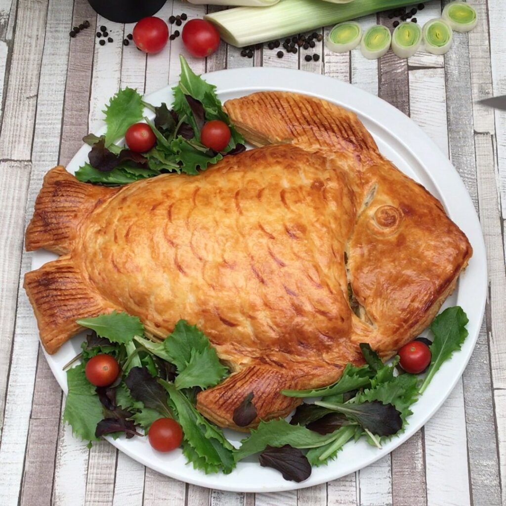 Lachs im Schlafrock