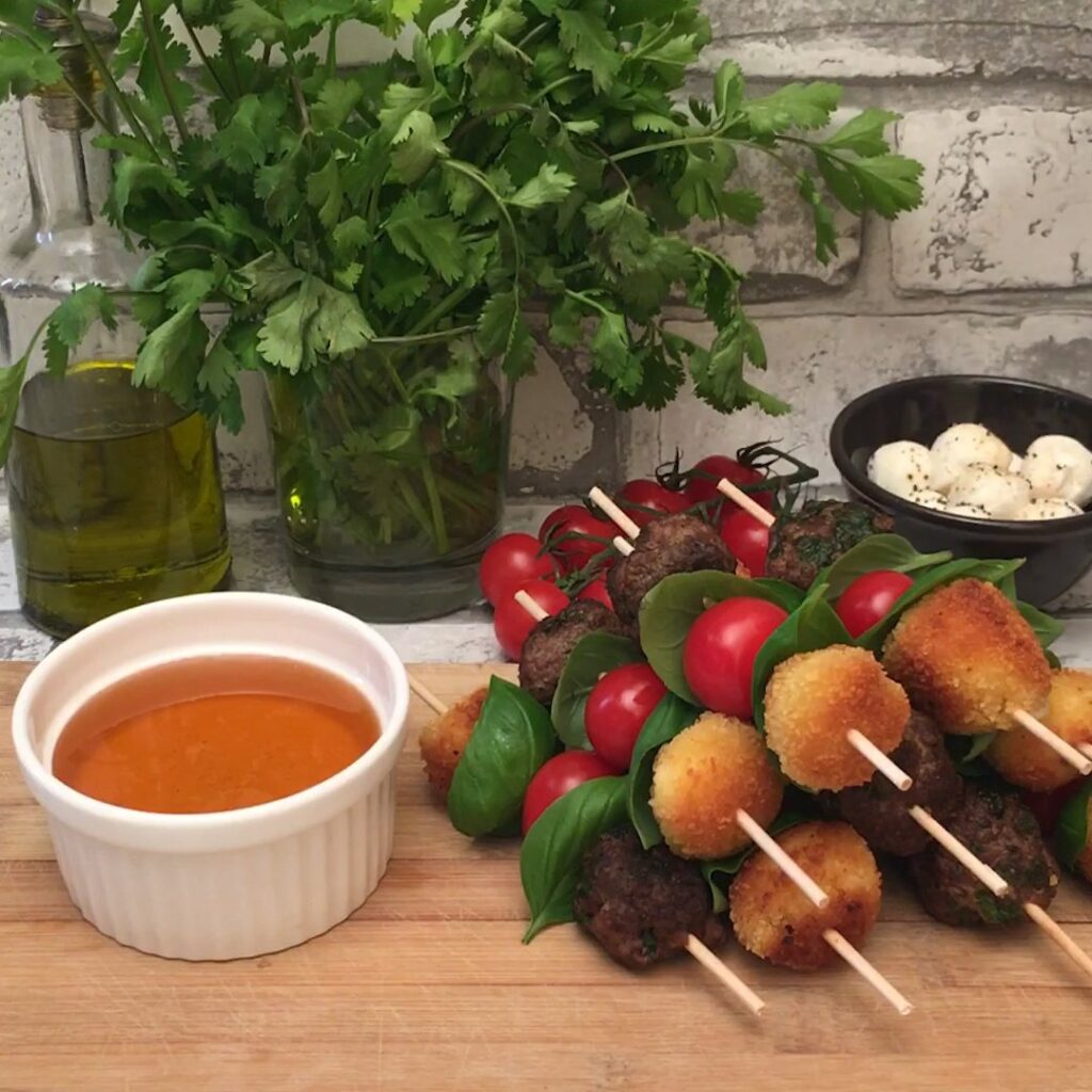 Meatball Mozza Bites