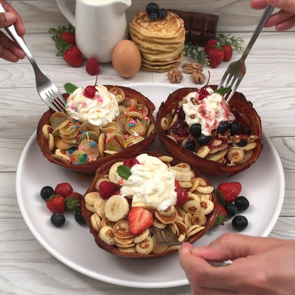 Céréales bacon pancake