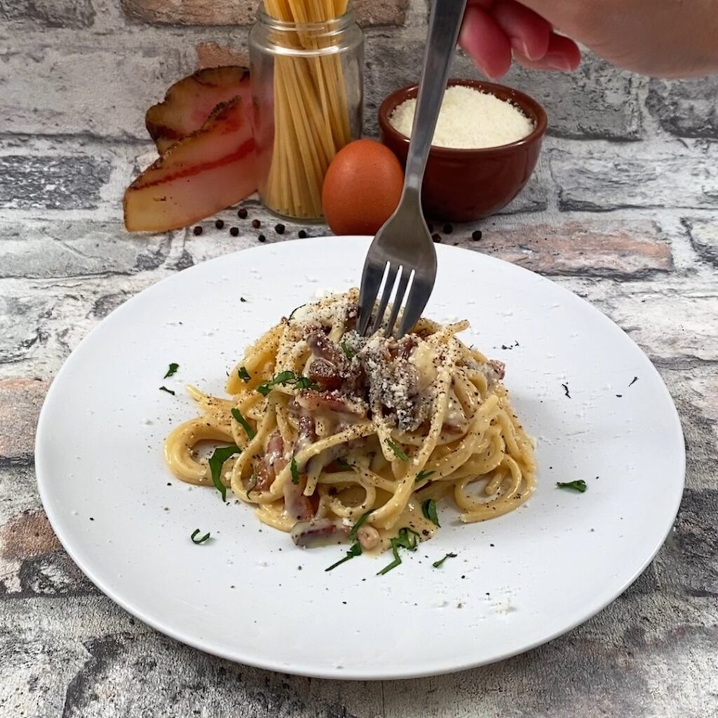 La vraie carbonara comme en Italie
