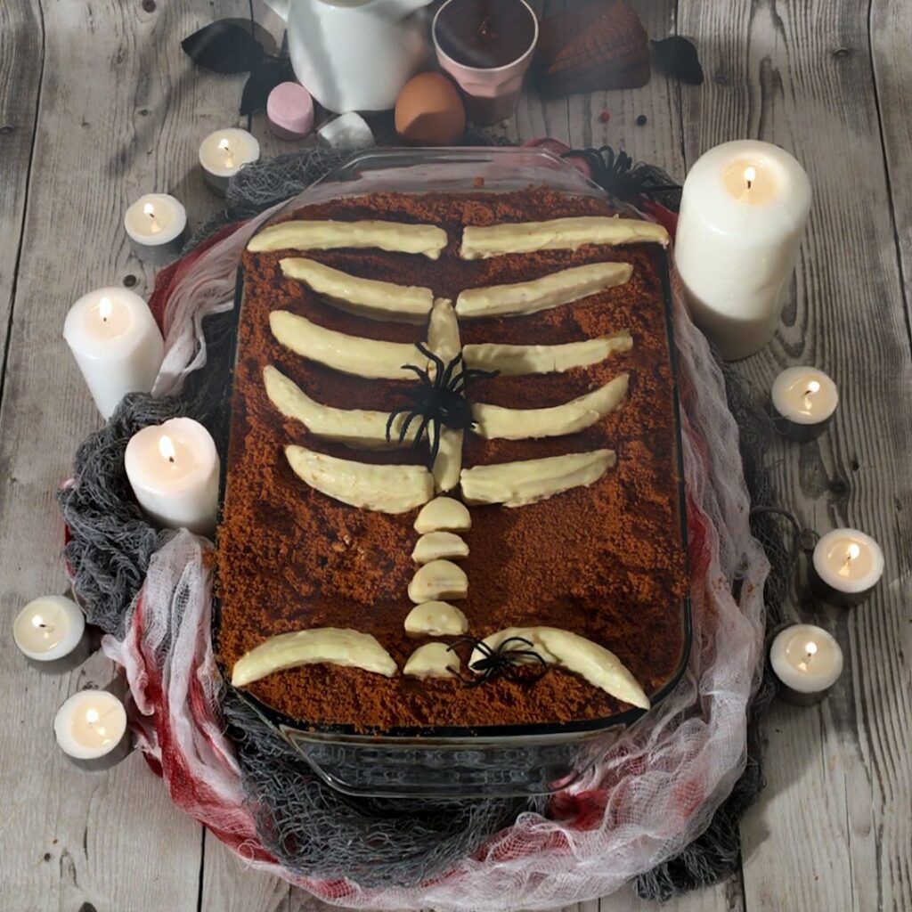 Tiramisu caramel banane d&rsquo;Halloween
