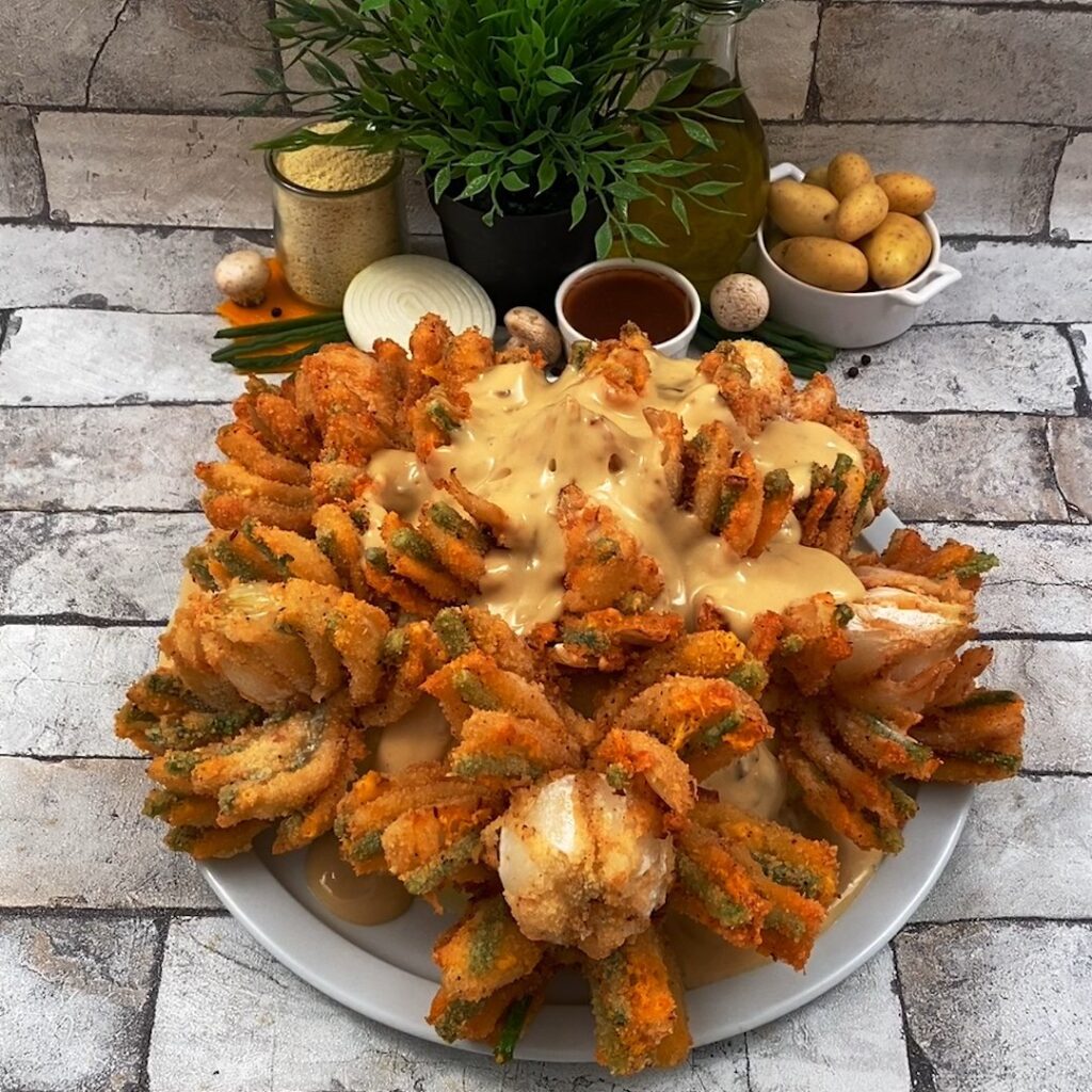 Ramo de cebolla frito!