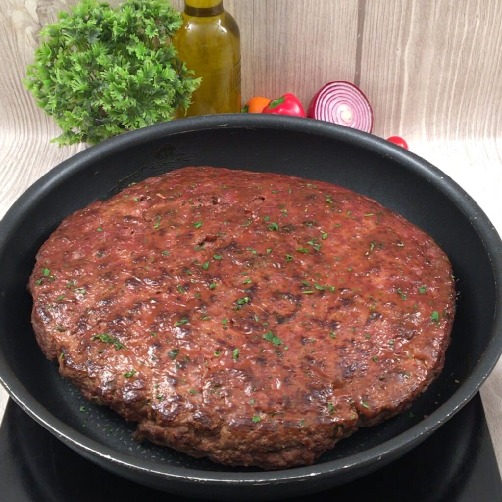 Hamburguesa con su interior sorpresa!