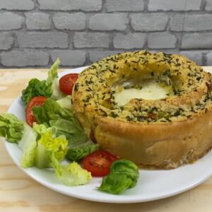 Feuilleté saumon poireaux