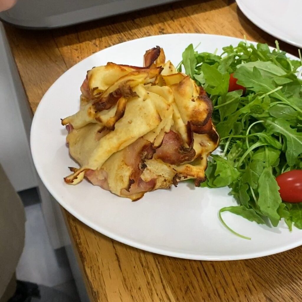 Crêpes aumônières cordon bleu