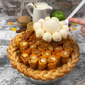 Warm Cheddar & Apple Roll-ups