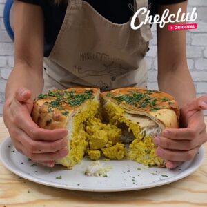 Le naan surprise poulet au curry facile