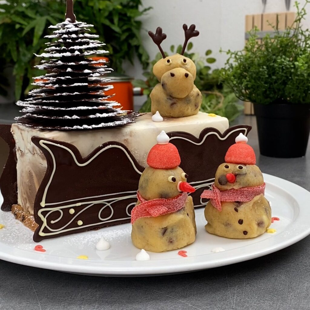 La bûche traîneau de Noël