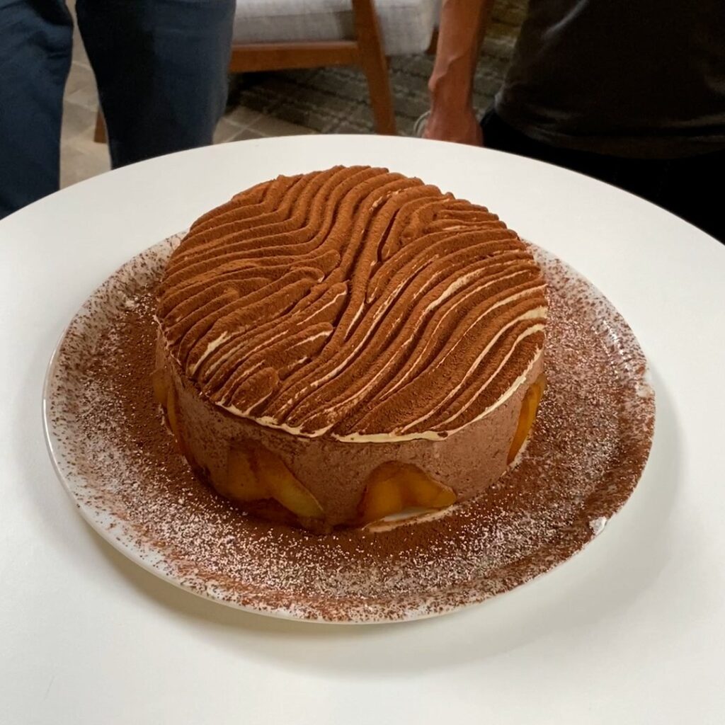 Gâteau poire belle-hélène