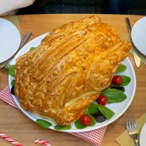 La dinde de Noël farcie et en croûte
