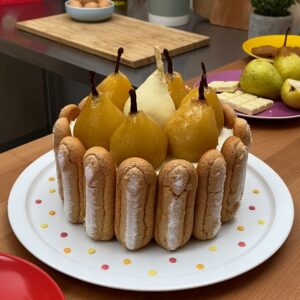 Charlotte aux poires spéculoos