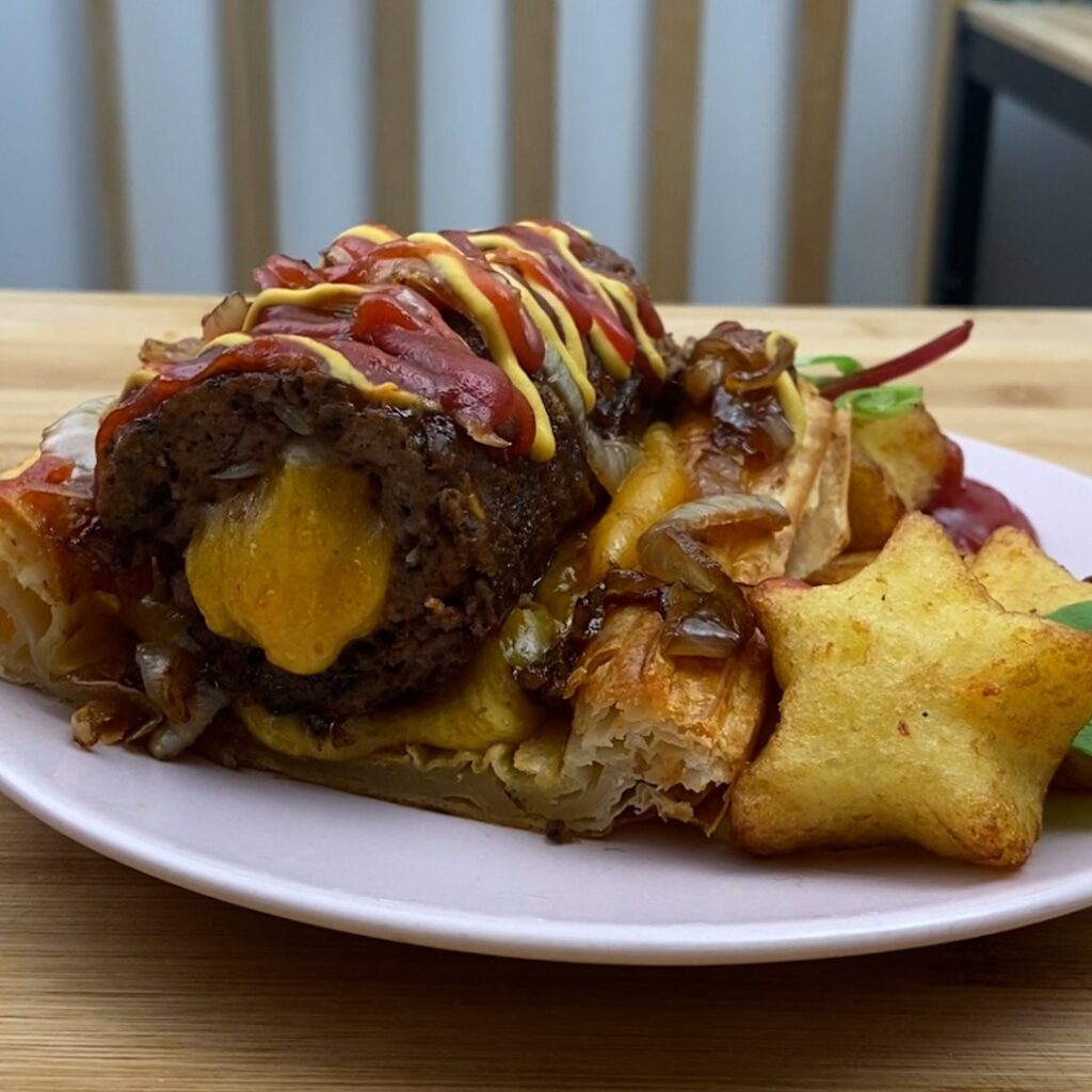 Feuilleté burger croustillant