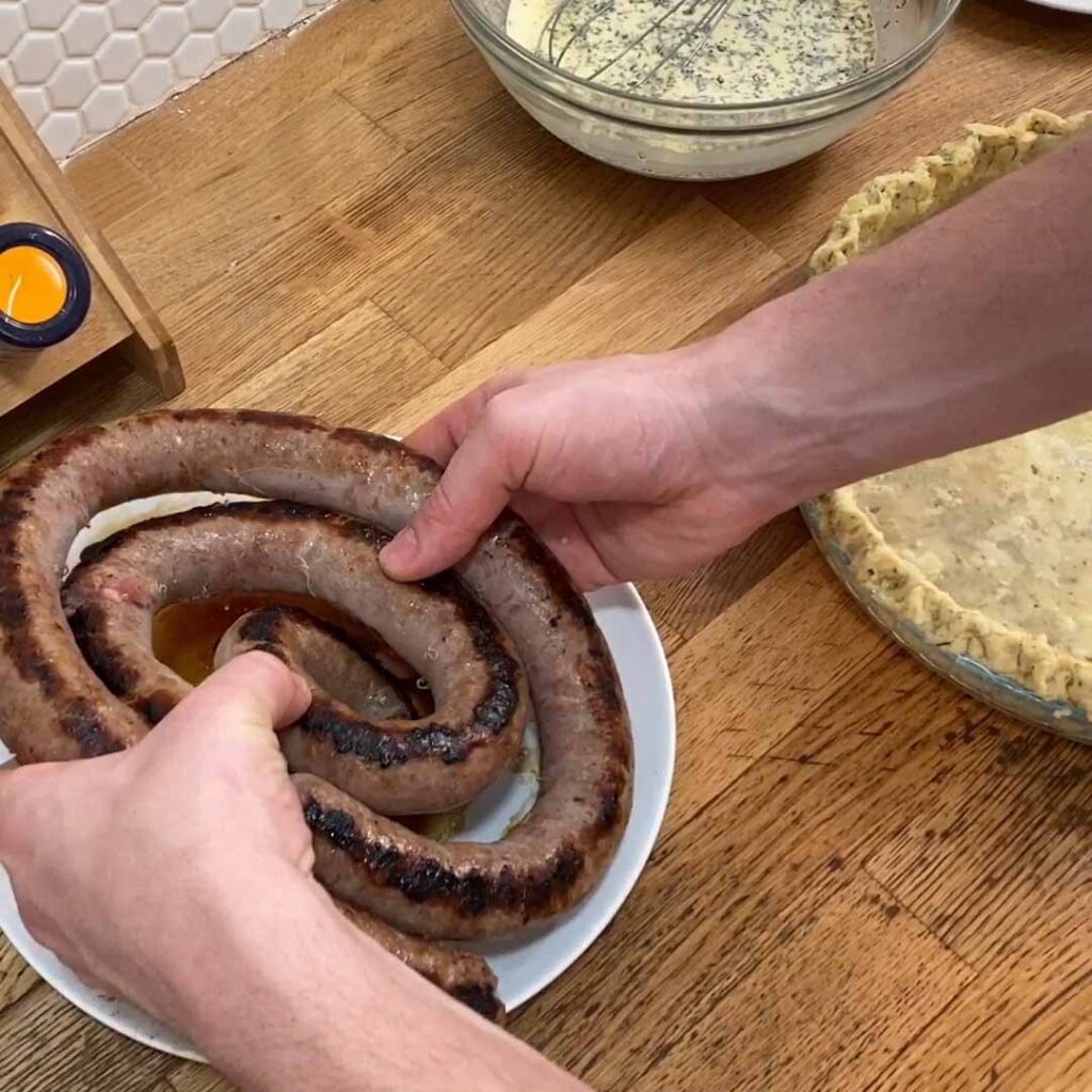 Vegetable & Sausage Swirl
