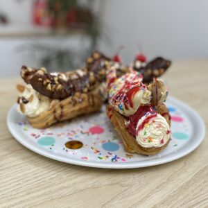 Tacos banana split