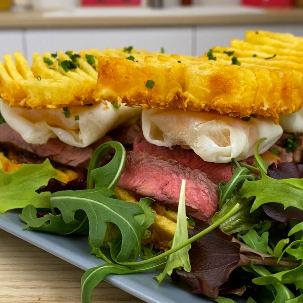 Waffle Fry Sandwich