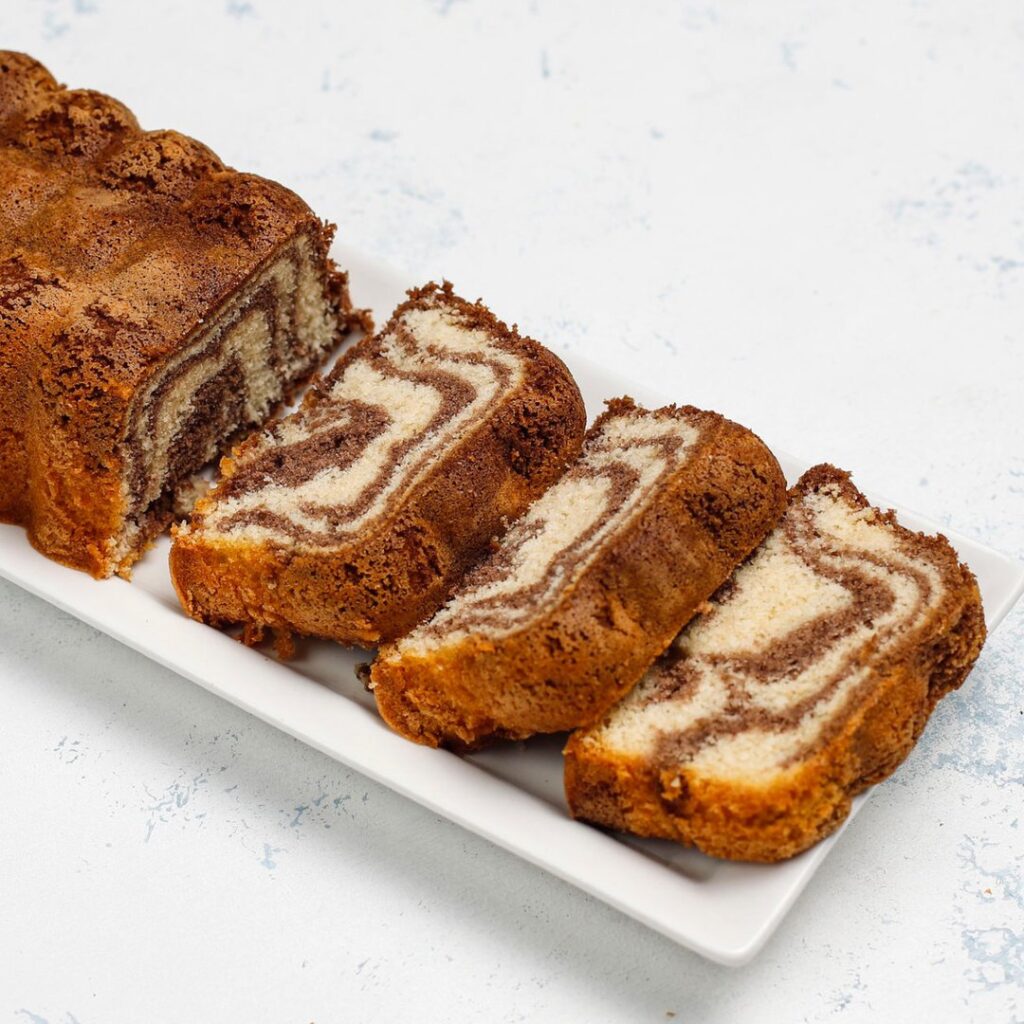 Cake marbré au chocolat moelleux