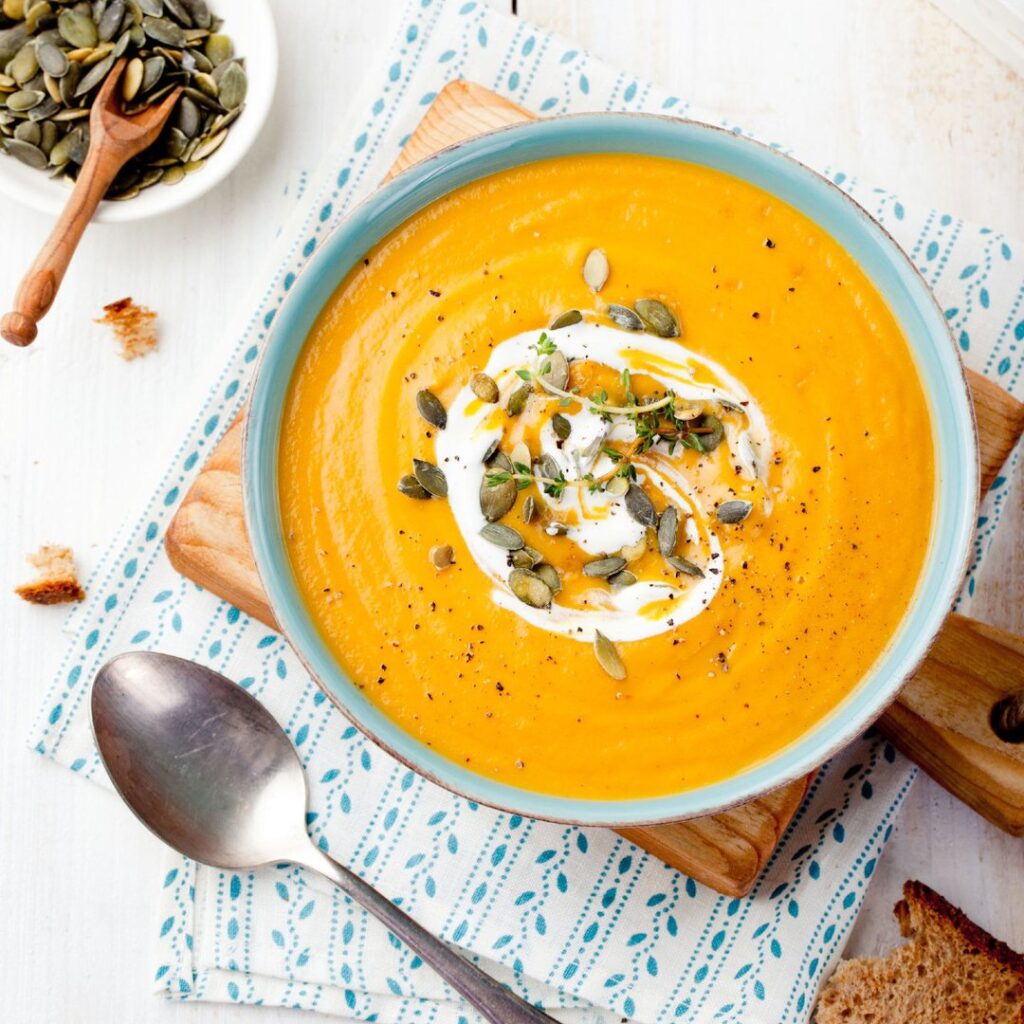 Soupe de potiron à la muscade